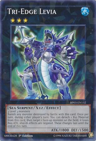 Tri-Edge Levia (Shatterfoil) BP03-EN132 card from Battle Pack 3: Monster League