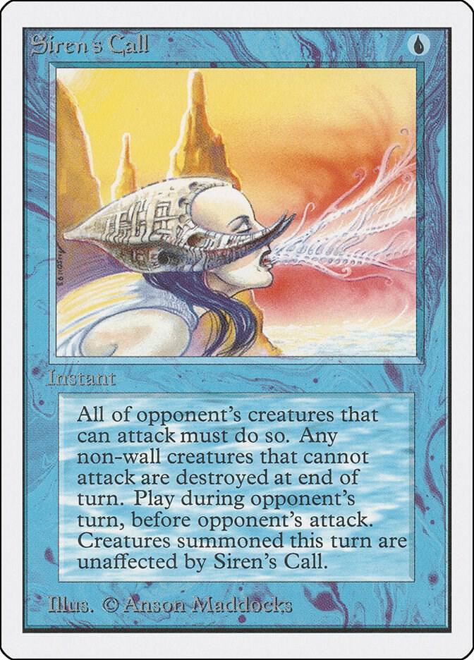 Siren's Call card from Unlimited Edition