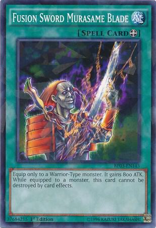 Fusion Sword Murasame Blade (Shatterfoil) BP03-EN143 card from Battle Pack 3: Monster League