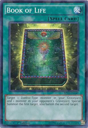 Book of Life (Shatterfoil) BP03-EN145 card from Battle Pack 3: Monster League