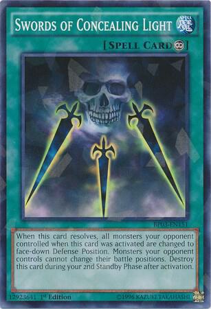 Swords of Concealing Light (Shatterfoil) BP03-EN151 card from Battle Pack 3: Monster League