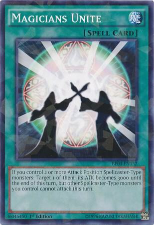 Magicians Unite (Shatterfoil) BP03-EN152 card from Battle Pack 3: Monster League