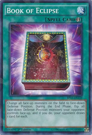 Book of Eclipse (Shatterfoil) BP03-EN159 card from Battle Pack 3: Monster League