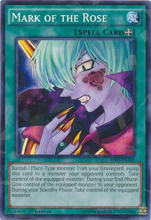 Mark of the Rose (Shatterfoil) BP03-EN160 card from Battle Pack 3: Monster League