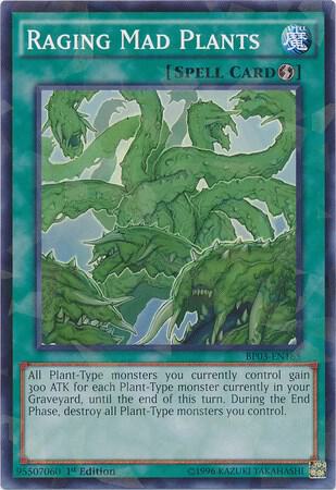 Raging Mad Plants (Shatterfoil) BP03-EN165 card from Battle Pack 3: Monster League