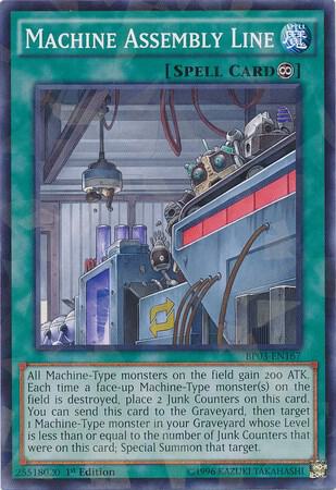 Machine Assembly Line (Shatterfoil) BP03-EN167 card from Battle Pack 3: Monster League