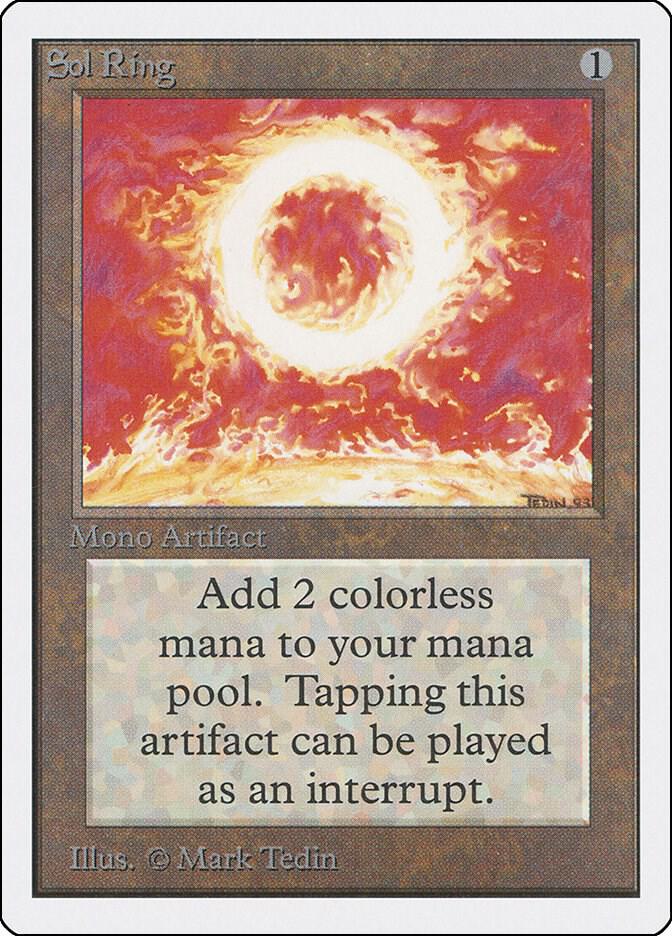 Sol Ring card from Unlimited Edition