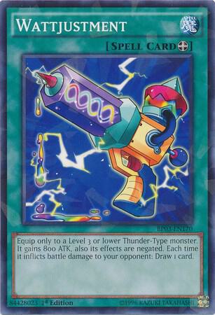 Wattjustment (Shatterfoil) BP03-EN170 card from Battle Pack 3: Monster League