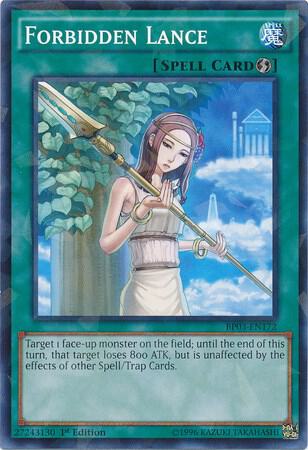 Forbidden Lance (Shatterfoil) BP03-EN172 card from Battle Pack 3: Monster League