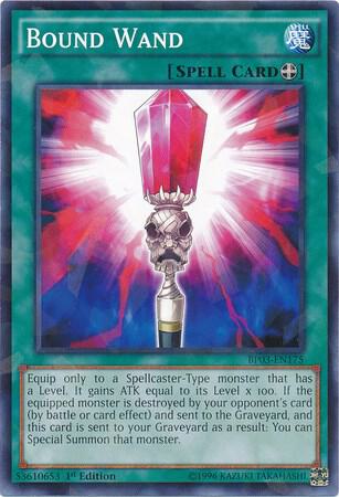 Bound Wand (Shatterfoil) BP03-EN175 card from Battle Pack 3: Monster League