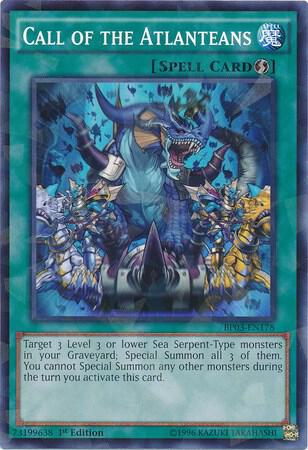Call of the Atlanteans (Shatterfoil) BP03-EN178 card from Battle Pack 3: Monster League