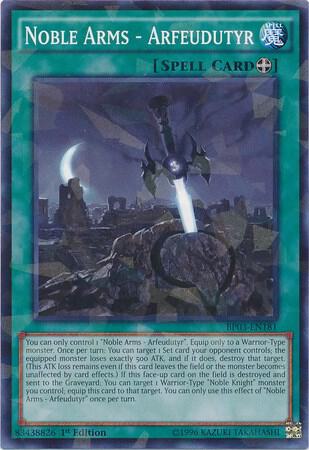 Noble Arms - Arfeudutyr (Shatterfoil) BP03-EN181 card from Battle Pack 3: Monster League