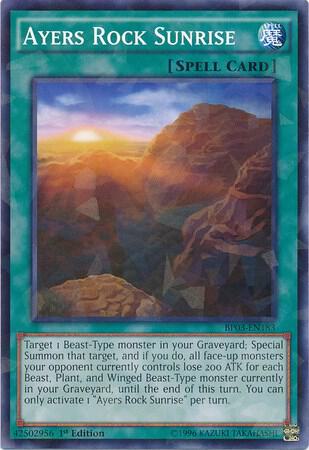 Ayers Rock Sunrise (Shatterfoil) BP03-EN183 card from Battle Pack 3: Monster League