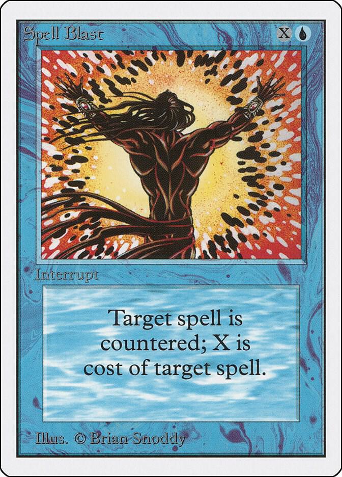 Spell Blast card from Unlimited Edition