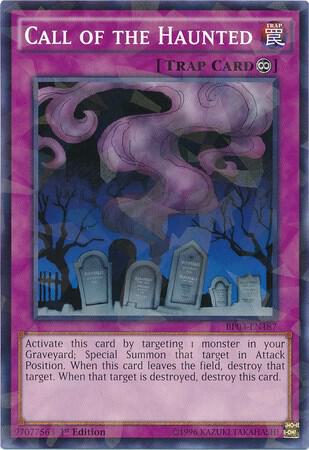 Call of the Haunted (Shatterfoil) BP03-EN187 card from Battle Pack 3: Monster League