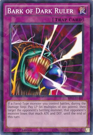 Bark of Dark Ruler (Shatterfoil) BP03-EN191 card from Battle Pack 3: Monster League