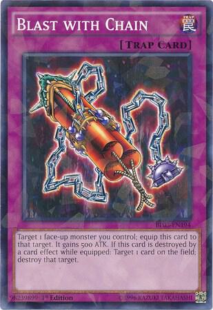 Blast with Chain (Shatterfoil) BP03-EN194 card from Battle Pack 3: Monster League