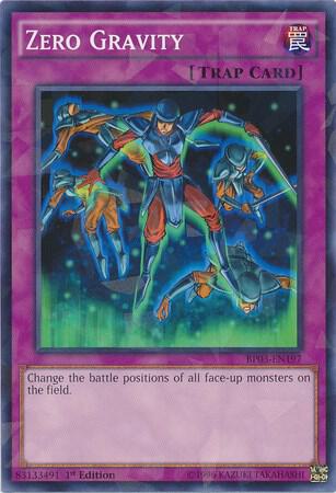 Zero Gravity (Shatterfoil) BP03-EN197 card from Battle Pack 3: Monster League