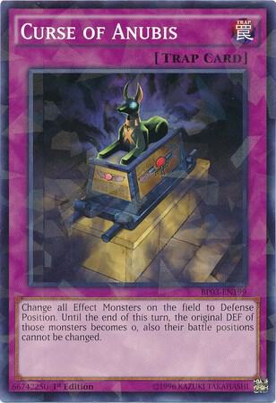 Curse of Anubis (Shatterfoil) BP03-EN199 card from Battle Pack 3: Monster League