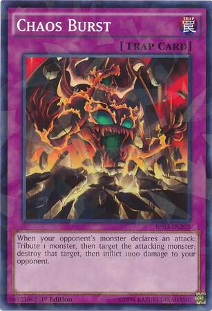 Chaos Burst (Shatterfoil) BP03-EN203 card from Battle Pack 3: Monster League