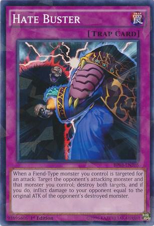 Hate Buster (Shatterfoil) BP03-EN205 card from Battle Pack 3: Monster League