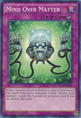 Mind Over Matter (Shatterfoil) BP03-EN209 card from Battle Pack 3: Monster League