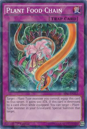 Plant Food Chain (Shatterfoil) BP03-EN212 card from Battle Pack 3: Monster League