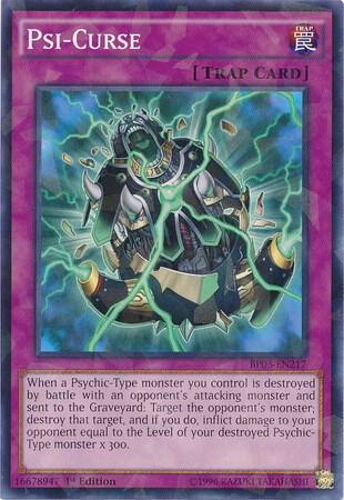 Psi-Curse (Shatterfoil) BP03-EN217 card from Battle Pack 3: Monster League