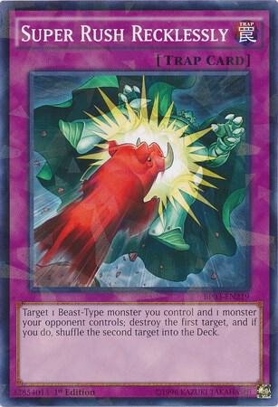 Super Rush Recklessly (Shatterfoil) BP03-EN219 card from Battle Pack 3: Monster League