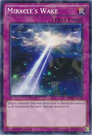 Miracle's Wake (Shatterfoil) BP03-EN220 card from Battle Pack 3: Monster League