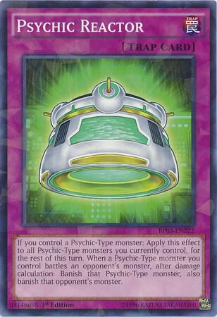 Psychic Reactor (Shatterfoil) BP03-EN222 card from Battle Pack 3: Monster League
