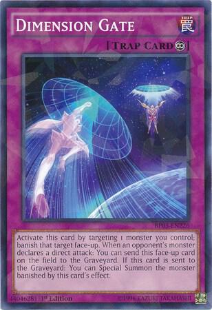 Dimension Gate (Shatterfoil) BP03-EN226 card from Battle Pack 3: Monster League