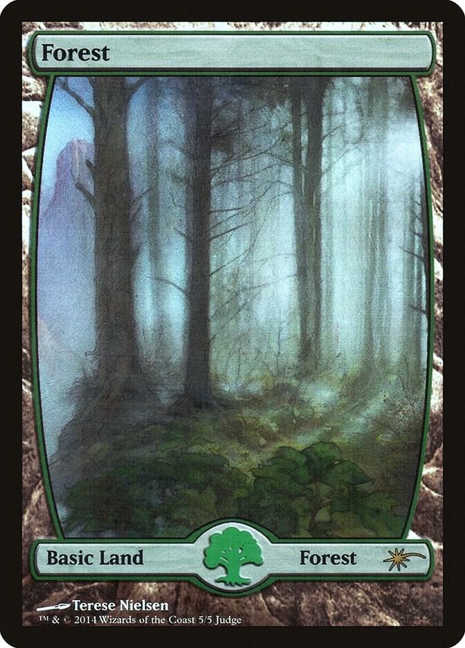 Forest - Full Art 5 card from Judge Promos