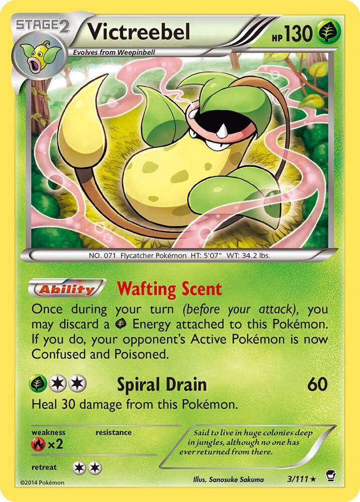 Victreebel 3/111 card from XY - Furious Fists