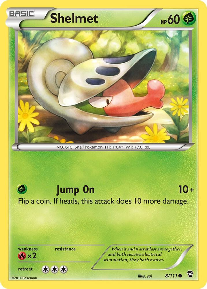 Shelmet 8/111 card from XY - Furious Fists