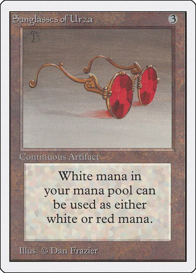 Sunglasses of Urza card from Unlimited Edition