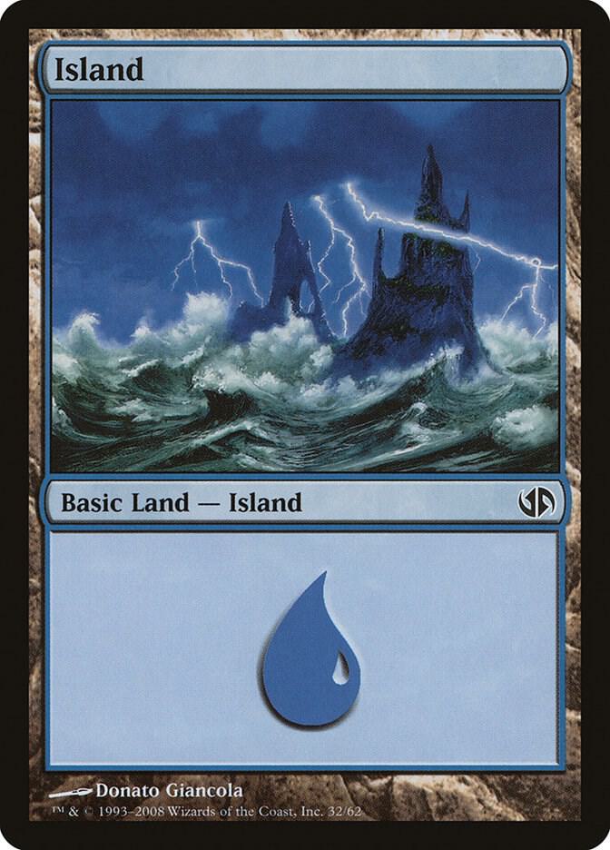 Island 32 card from Duel Decks: Jace vs. Chandra