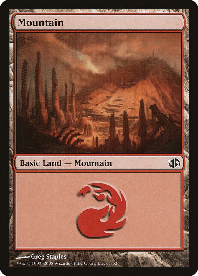 Mountain 61 card from Duel Decks: Jace vs. Chandra