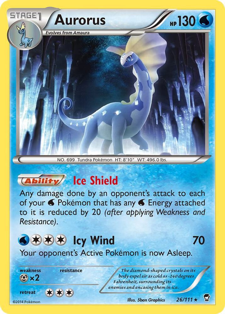 Aurorus 26/111 card from XY - Furious Fists