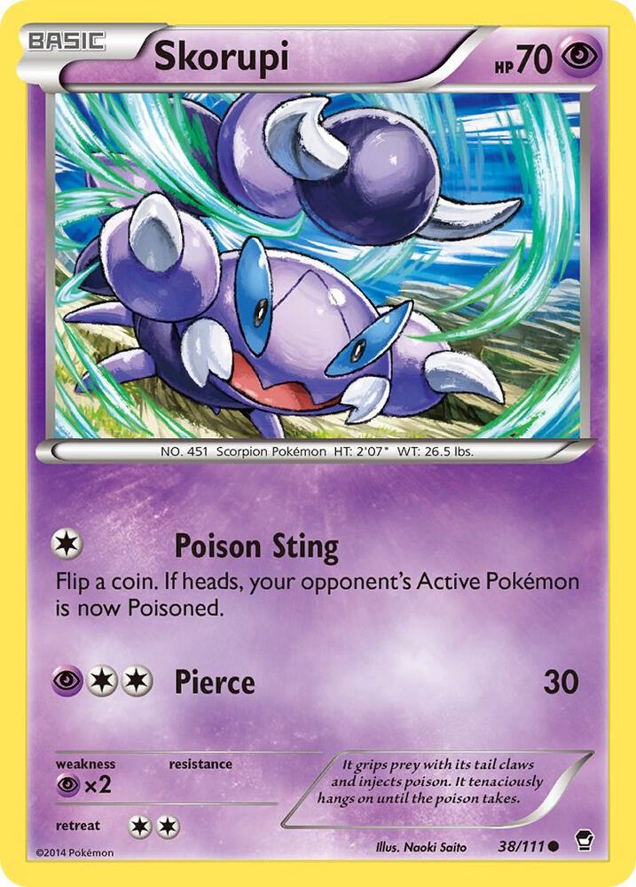 Skorupi 38/111 card from XY - Furious Fists