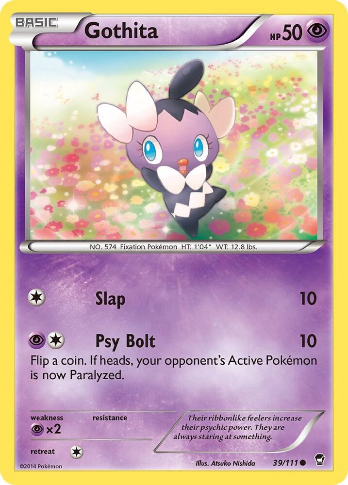Gothita 39/111 card from XY - Furious Fists