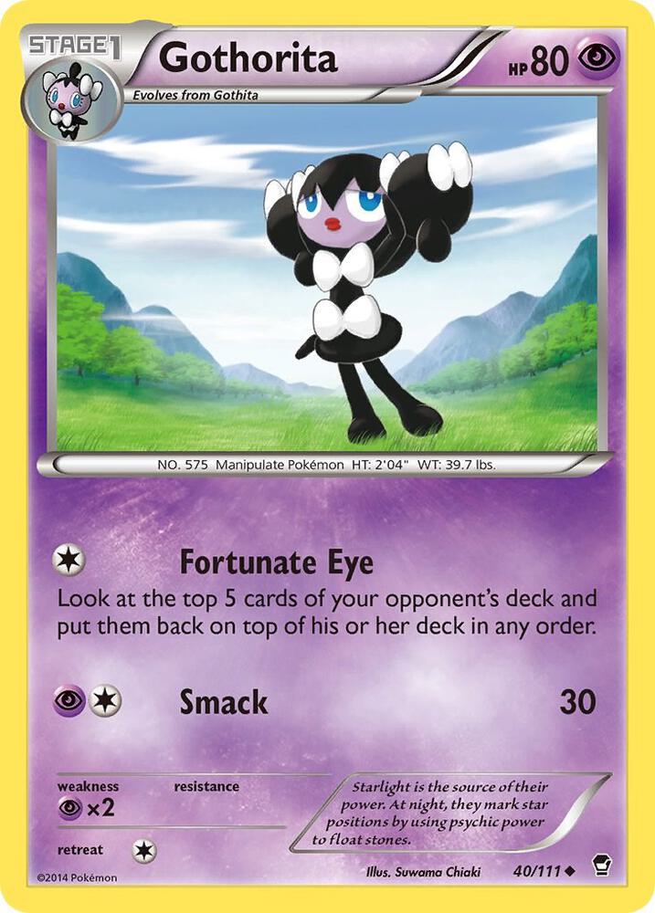 Gothorita 40/111 card from XY - Furious Fists