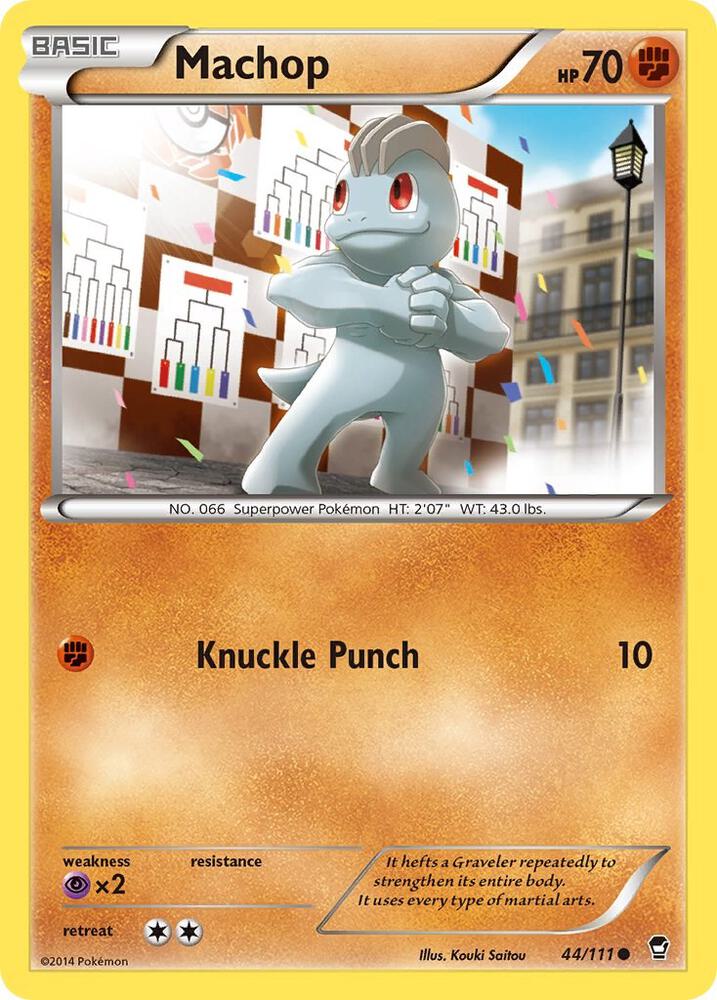 Machop 44/111 card from XY - Furious Fists