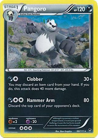 Pangoro - 68/111 (Cracked Ice Holo) 068/111 card from Deck Exclusives