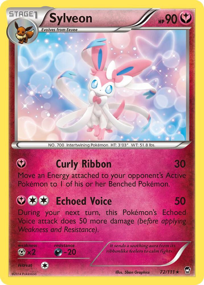 Sylveon 72/111 card from XY - Furious Fists