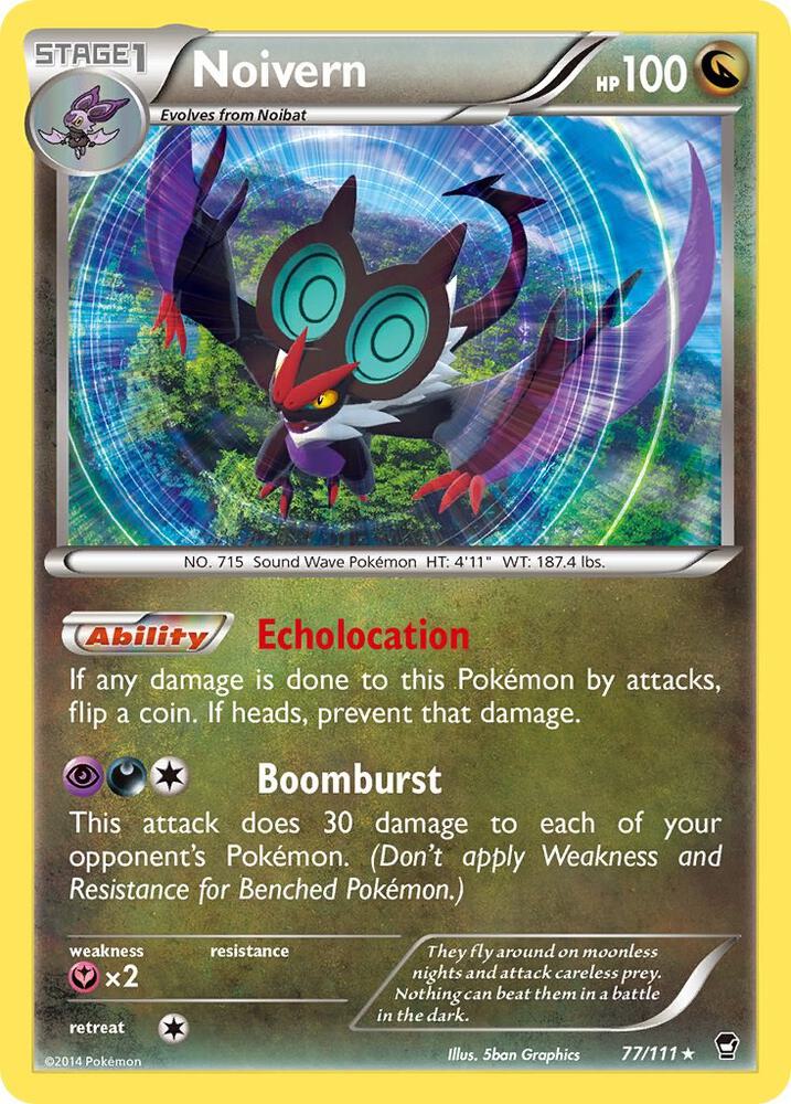Noivern 77/111 card from XY - Furious Fists