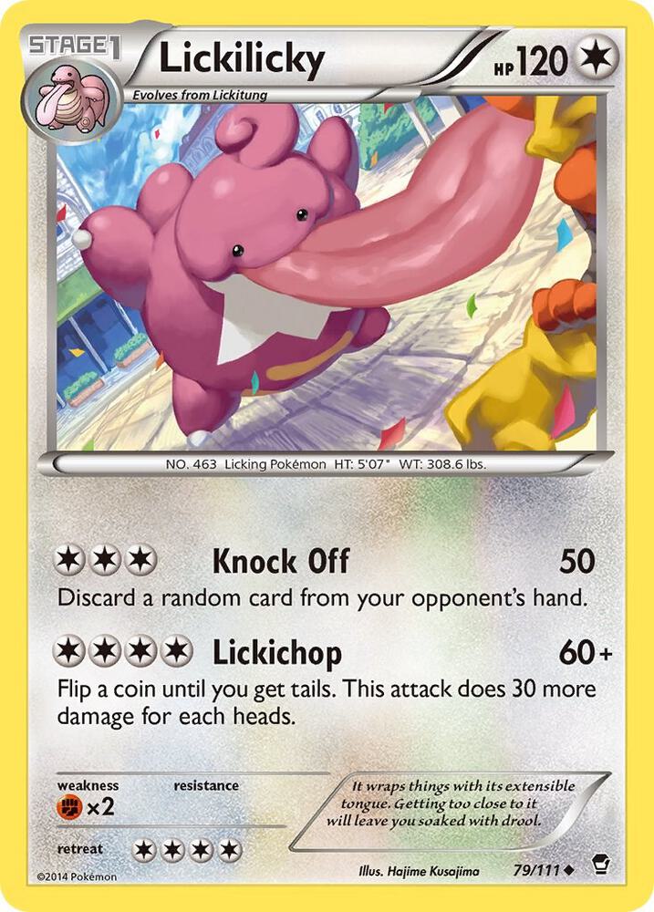Lickilicky 79/111 card from XY - Furious Fists
