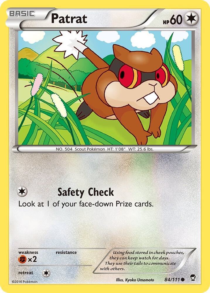 Patrat 84/111 card from XY - Furious Fists