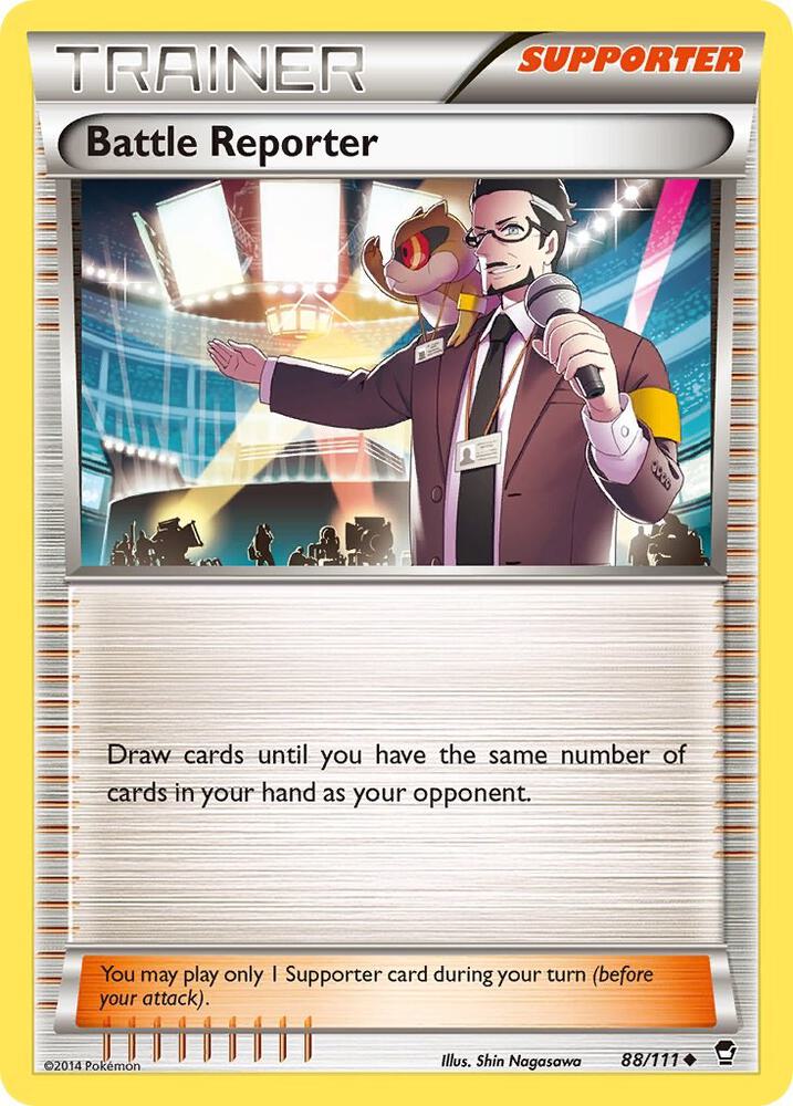 Battle Reporter 88/111 card from XY - Furious Fists