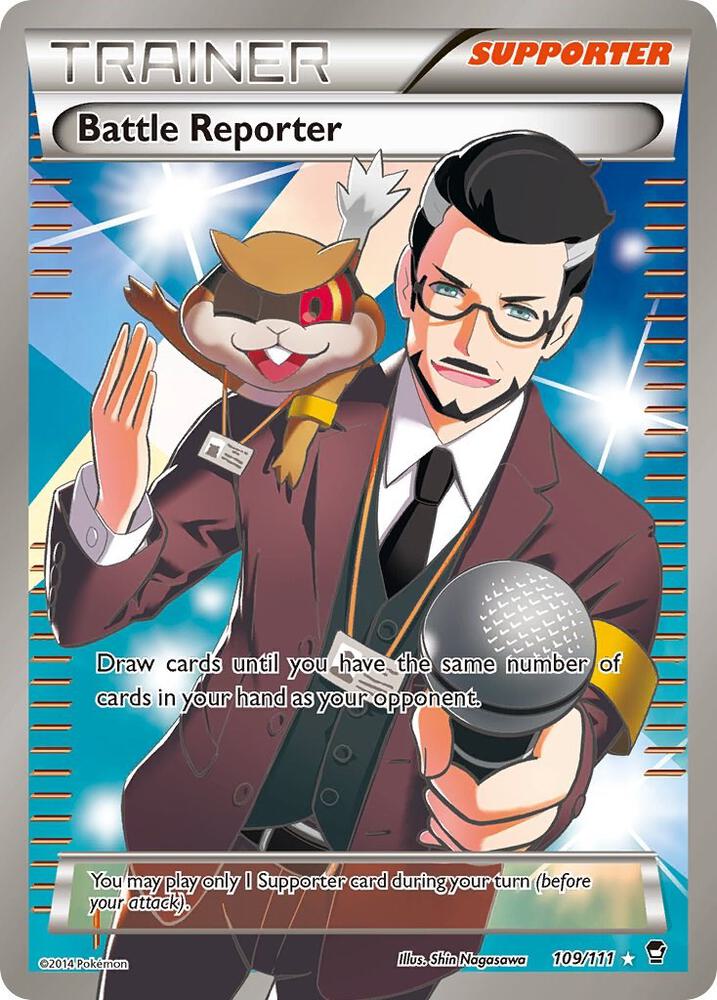 Battle Reporter (109 Full Art) 109/111 card from XY - Furious Fists